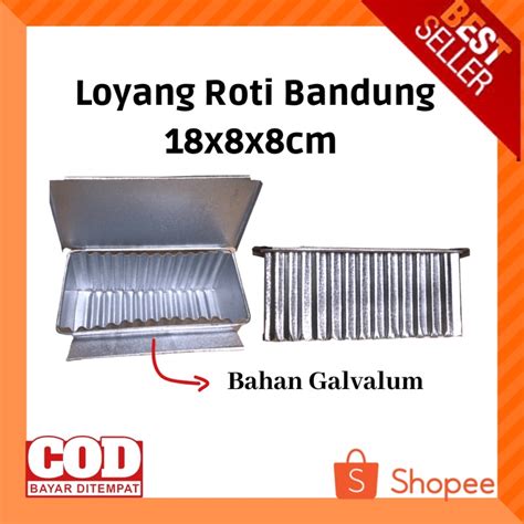 Jual Loyang Roti Bandung Cm Bahan Galvalum Cetakan Roti Tawar Cetakan