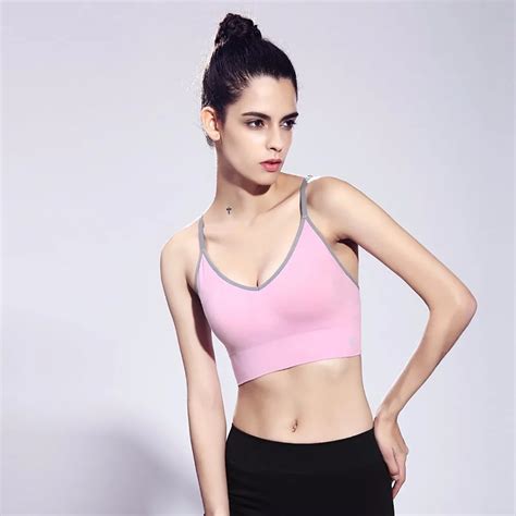 Flandis Yoga Bras Women Gym Fitness Top Depor Stretch Seamless Sexy