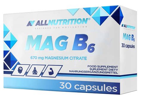 Allnutrition Magnez Mag B Cytrynian Magnezu Kap Allegro Pl