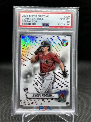 2023 Topps Pristine Refractor 229 Corbin Carroll Rc For Sale