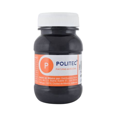 Pintura Politec Politec 100 Ml Negro Walmart