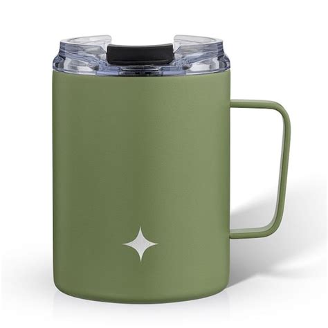 Joyjolt 12 Oz Green Stainless Steel Vacuum Insulated Travel Coffee Mug