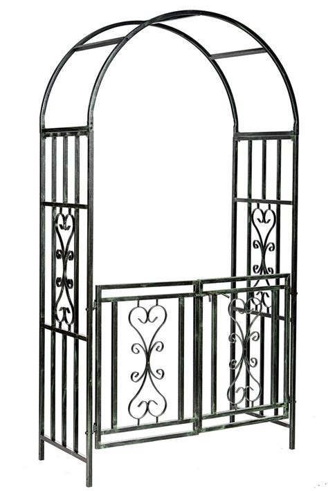 Garden Arbours & Arches Arched Gateway Arch and Gate Winchester Metal ...