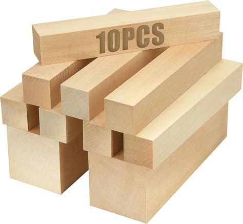 Amazon Basswood Blocks For Carving 8 Pieces 1 1 4 X 1 1 4 X 5