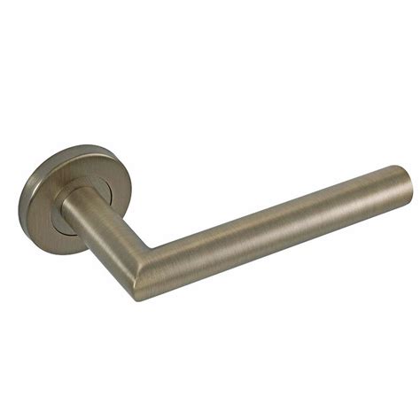 Eclipse Mitred Lever On Rose Door Handle Fd60 Fire Rated Matt Antique Brass Door Superstore®