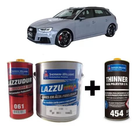 Tinta Automotiva Pu Nardo Gray Audi Kit C 3 6 Litros thiner Frete grátis