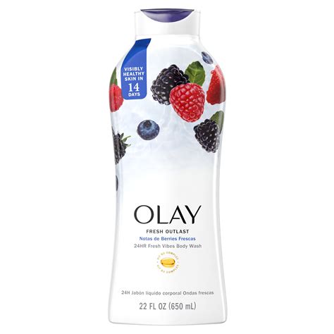 Olay Fresh Outlast Womens Body Wash For All Skin Types Berries Frescas 22 Fl Oz