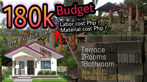 Bahay K Budget Saan Aabot Magkano Materials Labor Cost Before