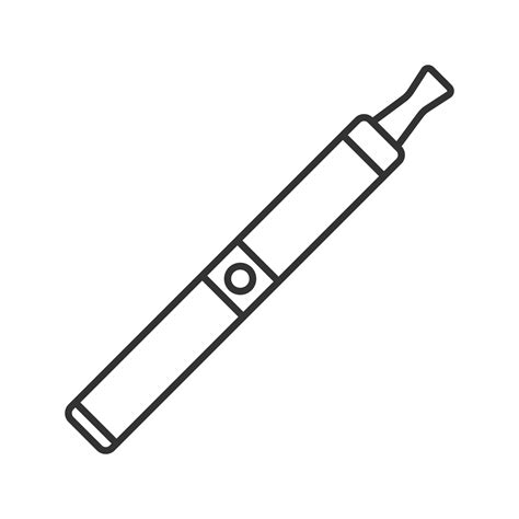 E Cigarette Linear Icon Thin Line Illustration Vape Pen Electronic