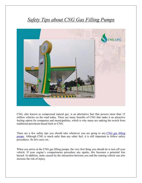 Safety Tips about CNG Gas Filling Pumps by CNG LPG - Issuu