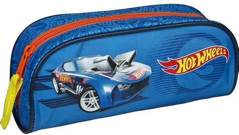 Ученически несесер Hot Wheels с едно отделение модел 2023 Книжарница Orange