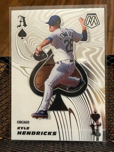 Kyle Hendricks 2021 Panini Mosaic Aces Chicago Cubs A12 Refractor