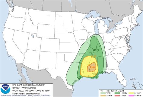 Treyce Jones On Twitter Enhanced Risk Issued For Parts Of La And Ms For This Afternoon Tornado