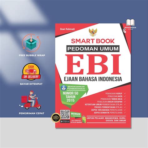 Jual Buku Ebi Bahasa Indonesia Smartbook Pedoman Umum Ebi Ejaan Bahasa