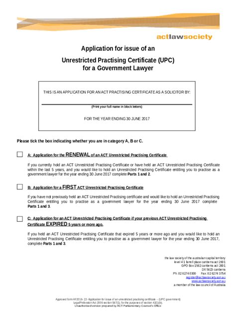 Application For Practising Certificate Nsw Bar Association Doc