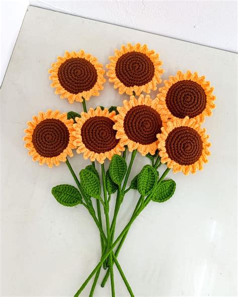 Sunflowers By Mycraft Deehouse Girasol De Ganchillo Cintillos