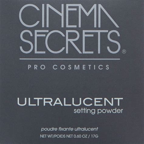 Cinema Secrets Pro Cosmetics Ultralucent Polvo Fijador Suelto Crema