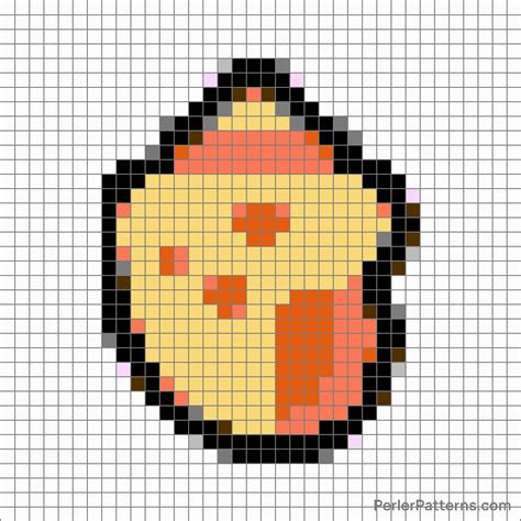 Spiral Shell Emoji Perler Patterns PerlerPatterns