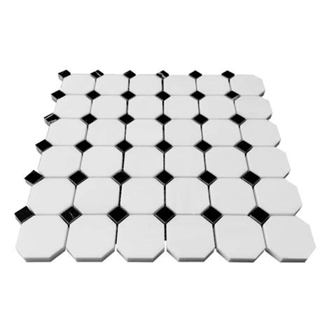 Dolomite Marble Octagon With Carrara Mosaic Tile