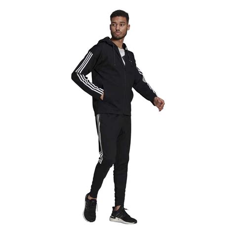 Adidas Sportswear Ribbed Insert Track Suit Black Dressinn