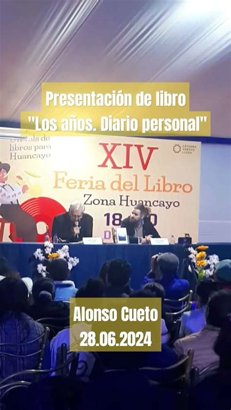 Presentación de libro Los años Diario personal Alonso Cueto 28 06