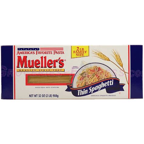 Muellers Spaghetti Thin Spaghetti Americas Favorite Pasta 32oz