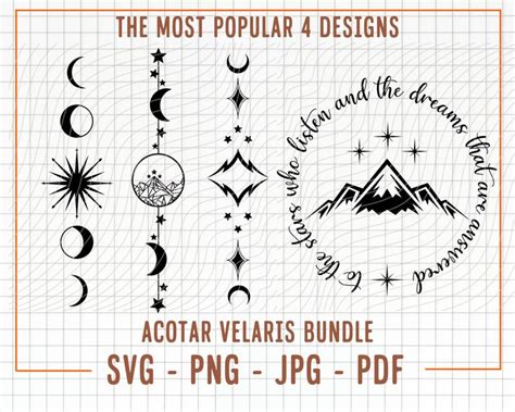 Acotar Velaris Svg Bundle Most Popular Acotar Velaris Design Sarah J