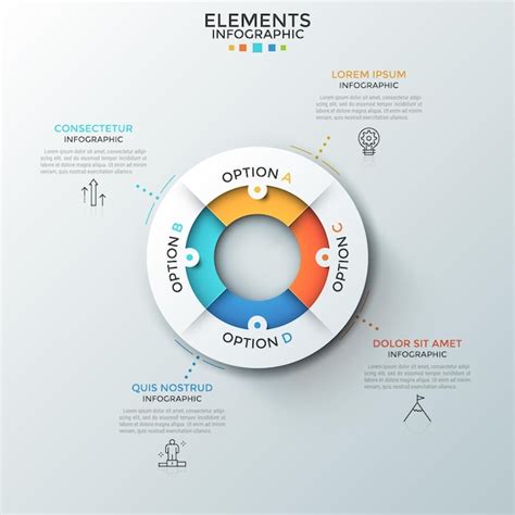 Premium Vector Circular Pie Chart Divided Into Colorful Pieces