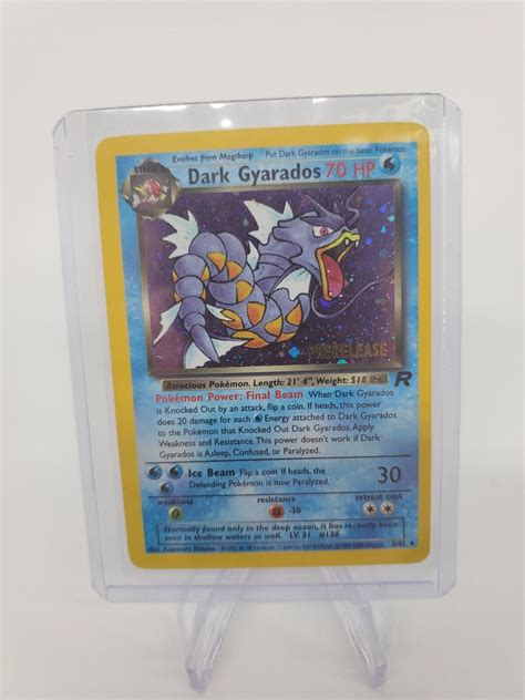 Dark Gyarados Prerelease Wotc Promo Pokemon Nm Etsy