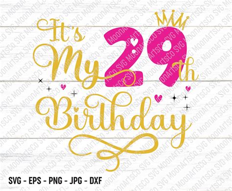 29th Birthday Svg