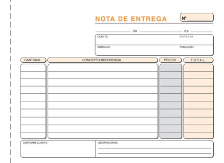 Talonario Loan Nota Entrega Apaisado Montte Shop