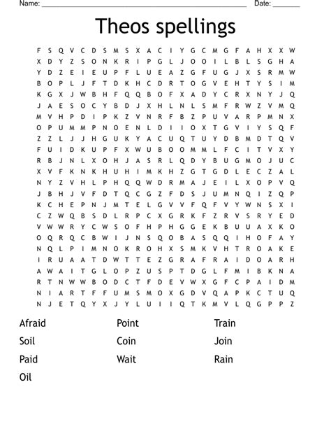 Theos Spellings Word Search Wordmint