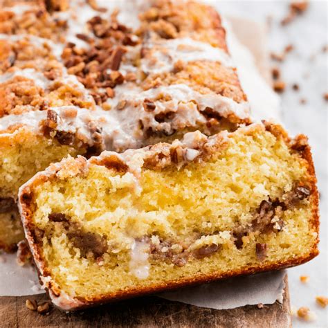 Cinnamon Pecan Coffee Cake Loaf ⋆ Real Housemoms