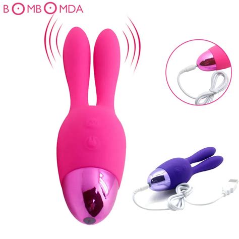 Silicone Thrusting Rabbit Vibrator Waterproof Rotating Dildo Vibrator G