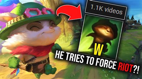 This Teemo Player Tries To Force Riot To Buff Him By Playing Too Much