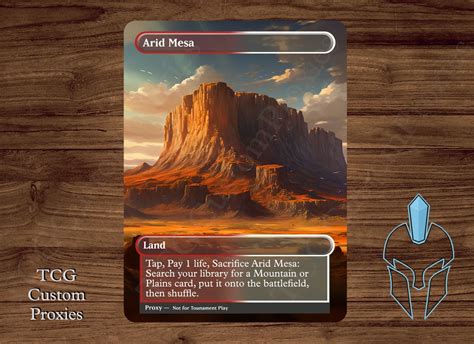 Arid Mesa Magic Playtest Proxy Fullart Etsy