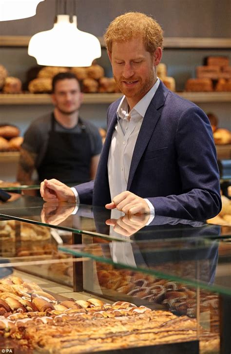 Prince Harry Visits A Bakery In Copenhagen Daily Mail Online