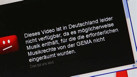 Sperrtafel Streit Gema Gewinnt Gegen Youtube