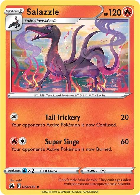 Salazzle Crown Zenith Pokemon