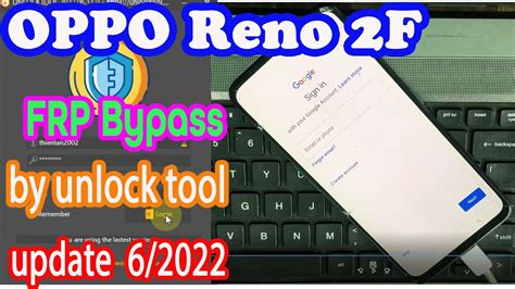 Oppo Reno 2F Android 11 FRP Bypass With UnlockTool