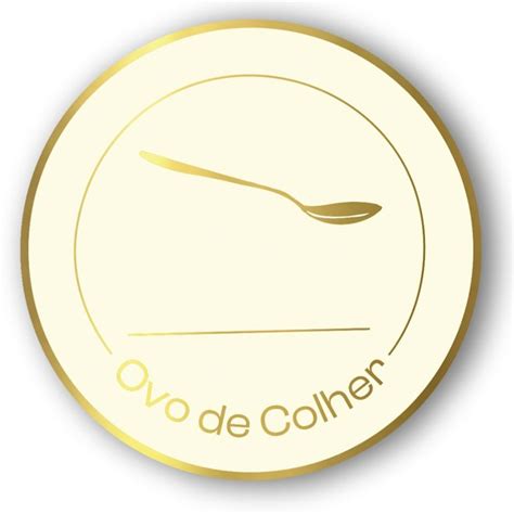 Adesivo Ovo De Colher Nude Ref Hot Stamping Dourado Unidades Stickr Rizzo
