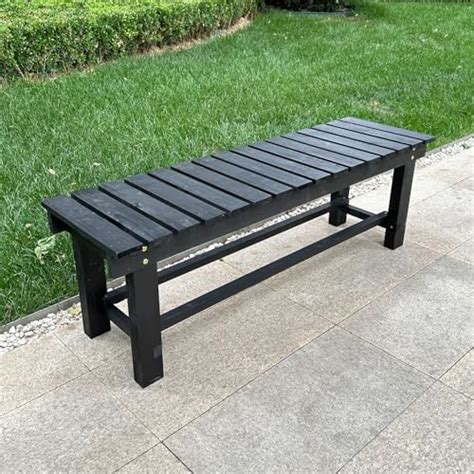 Lspyyds Outdoor Garden Bench 2 Person Wood Patio Bench