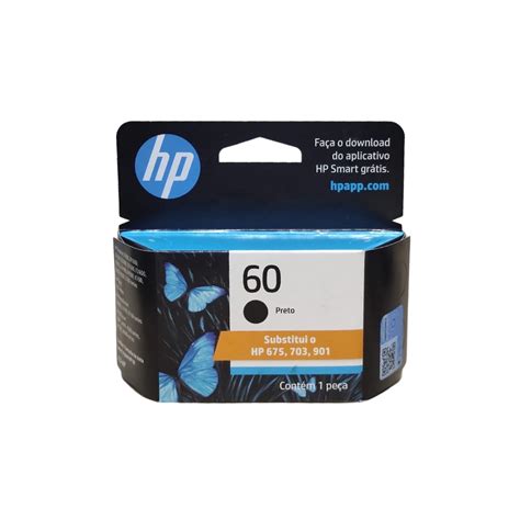 Kit Cartucho HP 60 Preto E 60 Color F4280 F4580 C4780 D110a Shopee Brasil