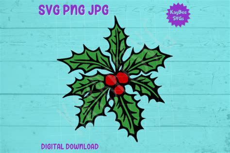 Mistletoe Svg Png  Cut Files Graphic By Kaybeesvgs · Creative Fabrica