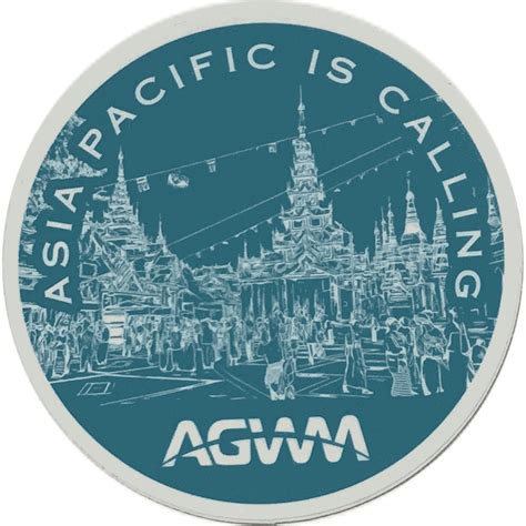 Asia Pacific Vinyl Sticker Pkg 10 Agwm