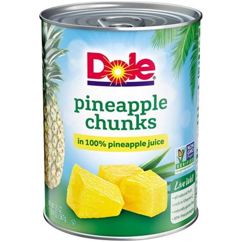 Dole Pineapple Chunks In Pineapple Juice