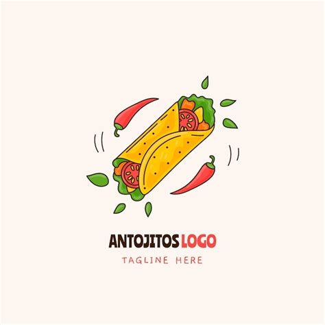 Dise O De Logo De Antojitos Dibujados A Mano Vector Gratis