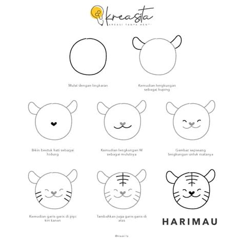 Tutorial Menggambar Harimau