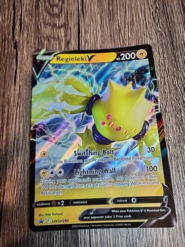 Pok Mon Tcg Regieleki V Swsh Black Star Promos Promo Jumbo