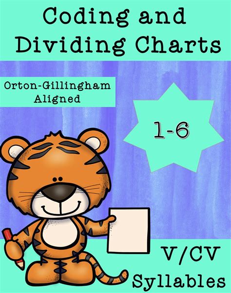 Syllable Division Vcv Tiger Graphic Organizer And Easel No Prep Og